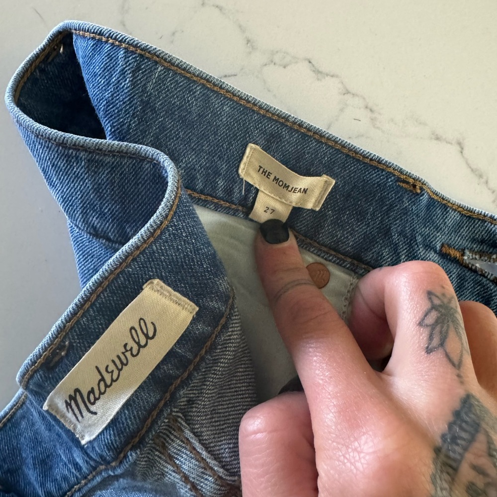 Madewell Mom Jeans size 27 - Picture 3 of 6